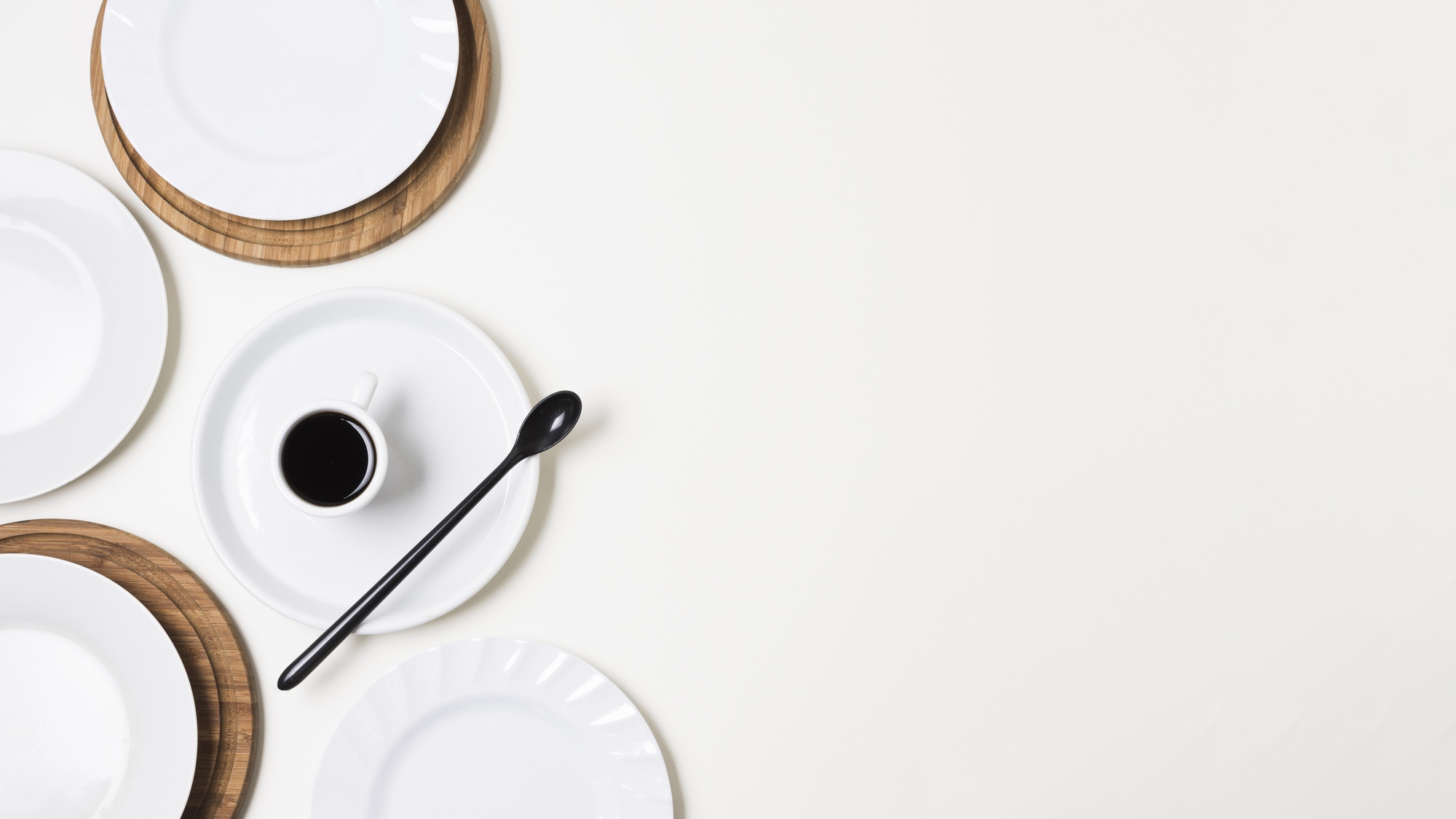 Workshop table with tasting plates